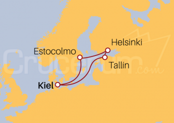Itinerario Crucero Crucero  Capitales Bálticas última hora