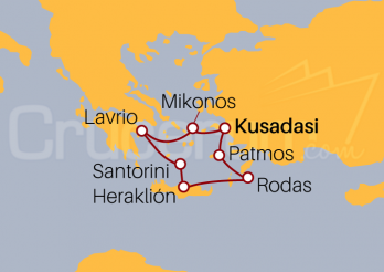 Itinerario Crucero Islas Griegas desde Turquía