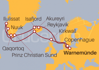 Itinerario Crucero Gran Islandia y Groenlandia