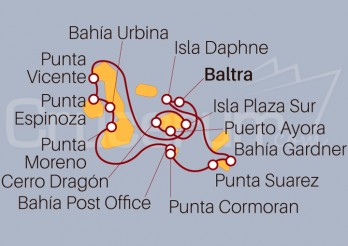 Itinerario Crucero Islas Galápagos desde Baltra III