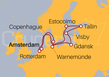 Itinerario Crucero Capitales Bálticas