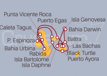 Itinerario Crucero Islas Galápagos 2024