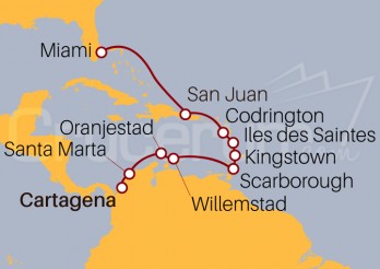 Itinerario Crucero Colombia a Miami