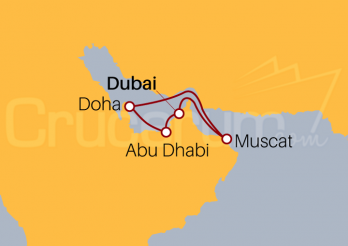 Itinerario Crucero Emiratos Árabes, Omán, Qatar