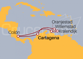 Itinerario Crucero Antillas Holandesas y Colón