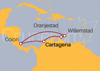 Itinerario Crucero Caribe sur desde Cartagena 2024