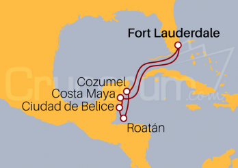 Itinerario Crucero Caribe Occidental