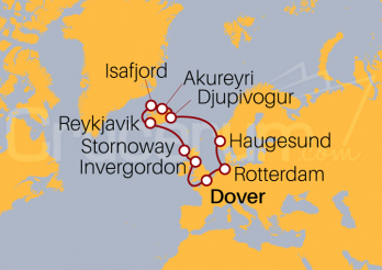 Itinerario Crucero Islas Británicas e Islandia