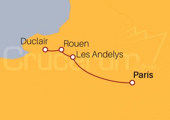 Itinerario Crucero Escapada al valle del Sena