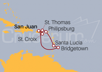 Itinerario Crucero Caribe 2024