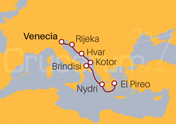 Itinerario Crucero De Venecia a Atenas I