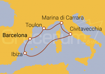 Itinerario Crucero Mediterráneo irresistible por Roma