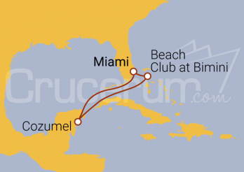 Itinerario Crucero Riviera Maya