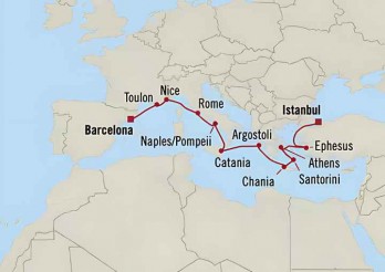 Crucero de 13 días a bordo del Nautica desde Barcelona noviembre 2025 Oceania Cruises