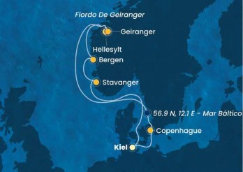 Crucero de 8 días a bordo del Costa Diadema desde Kiel (Alemania) junio 2025 Costa Cruceros