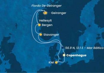 Crucero de 8 días desde Copenhague (Dinamarca) a bordo del Costa Diadema 2025 Costa Cruceros