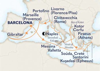 Crucero de 22 días desde Barcelona a bordo del Oosterdam julio 2026 Holland America Line