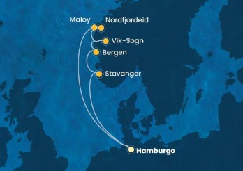 Crucero de 9 días desde Hamburgo (Alemania) a bordo del Costa Favolosa agosto 2025 Costa Cruceros