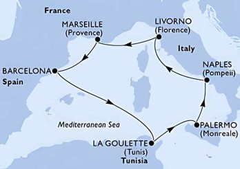 Crucero de 8 días a bordo del MSC Seaside desde Barcelona 2025 MSC Cruceros