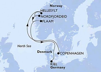 Crucero de 7 días a bordo del MSC Euribia desde Copenhague octubre 2025 MSC Cruceros