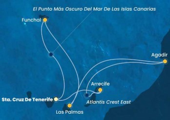 Crucero de 8 días desde Santa Cruz de Tenerife a bordo del Costa Fortuna diciembre 2025 Costa Cruceros