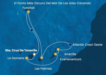 Crucero de 8 días desde Santa Cruz de Tenerife a bordo del Costa Fortuna marzo 2026 Costa Cruceros