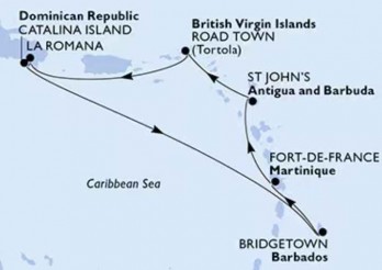 Crucero de 8 días desde La Romana (R.Dominicana) a bordo del MSC Opera 2026 2027 MSC Cruceros