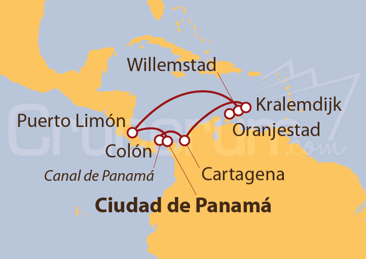 Itinerario Crucero Crucero por el Caribe II 2022