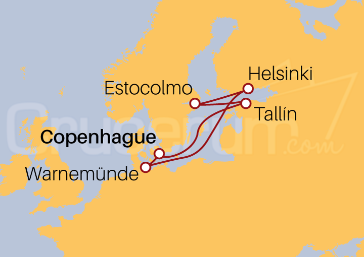 Itinerario Crucero Crucero Báltico 2022