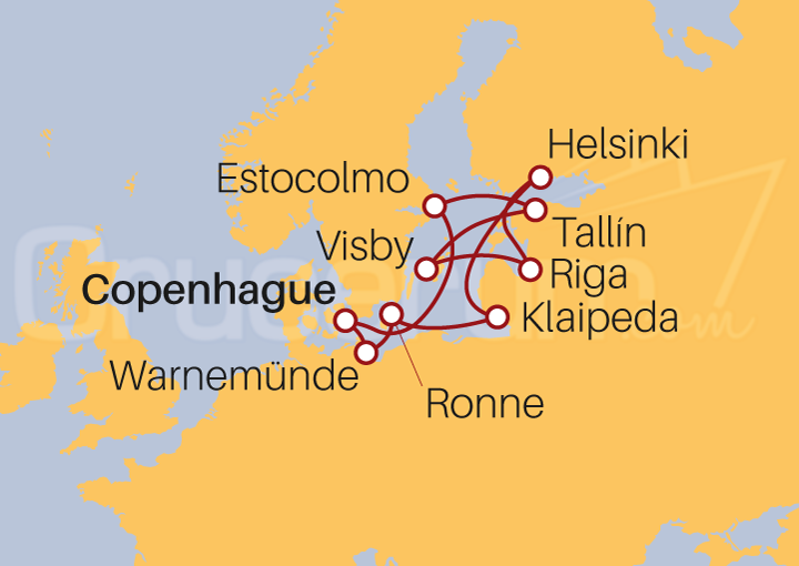 Itinerario Crucero Crucero Maravillas Bálticas 2022