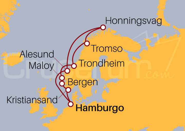 Itinerario Crucero Crucero Maravilla Noruega II 2022
