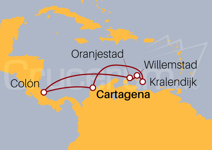 Itinerario Crucero Crucero Mar Caribe 2023/24