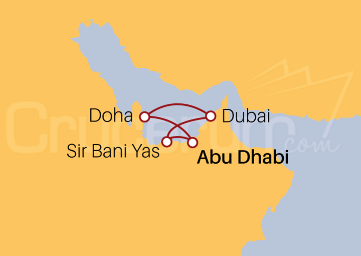 Itinerario Crucero Crucero Dubai y Emiratos desde Abu Dhabi 2022