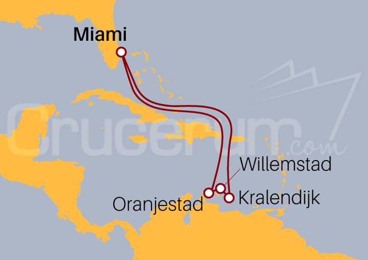 Itinerario Crucero Crucero Antillas Holandesas II