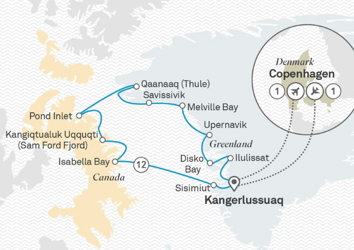 Itinerario Crucero Crucero Gigantes Árticos