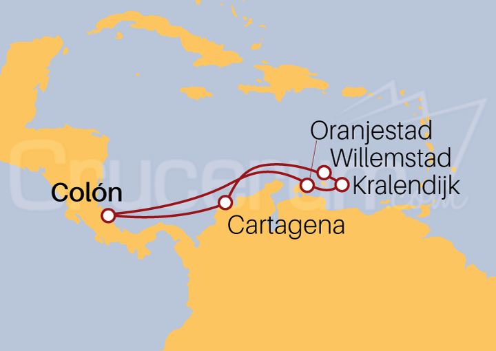 Itinerario Crucero Crucero Mar Caribe 2023