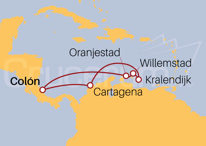 Itinerario Crucero Crucero Mar Caribe 2024