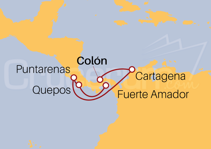 Itinerario Crucero Crucero Mar Caribe 2024