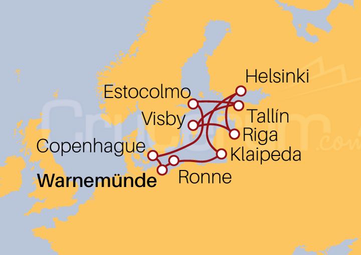 Itinerario Crucero Crucero Maravillas Bálticas II 2022