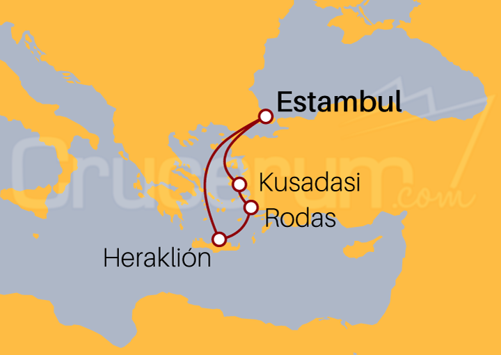 Itinerario Crucero Islas Griegas desde Estambul I