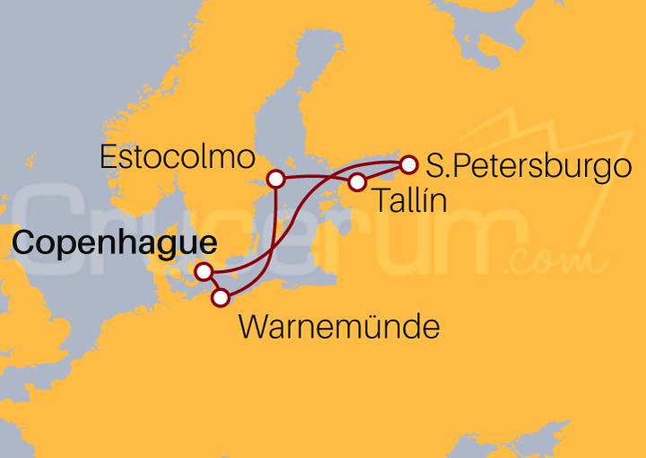 Itinerario Crucero Crucero desde Copenhague 2023