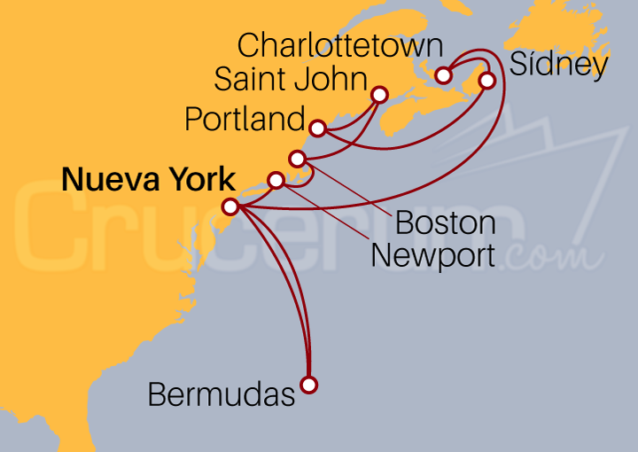 Itinerario Crucero Crucero Gran Mar Caribe desde Nueva York 2023