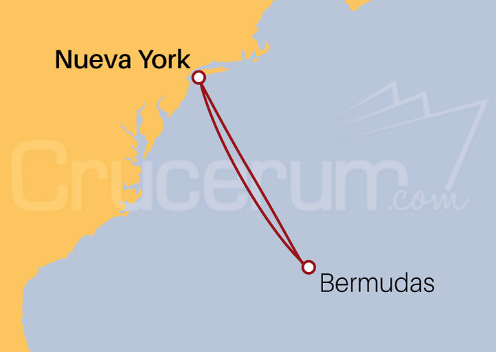 Itinerario Crucero Crucero desde Nueva York a King's Wharf 2023