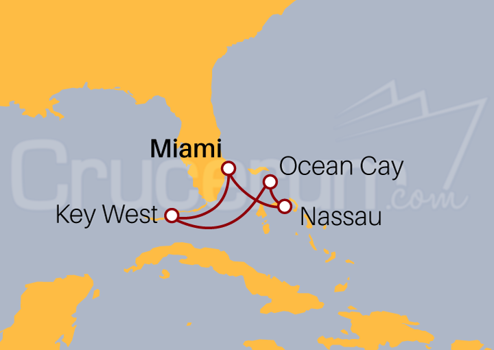 Itinerario Crucero Crucero Mini Bahamas II 2023