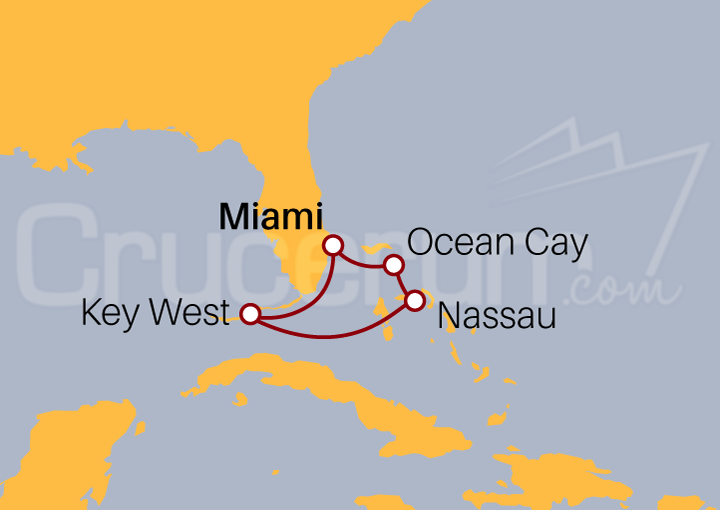 Itinerario Crucero Crucero Mini Bahamas III 2023