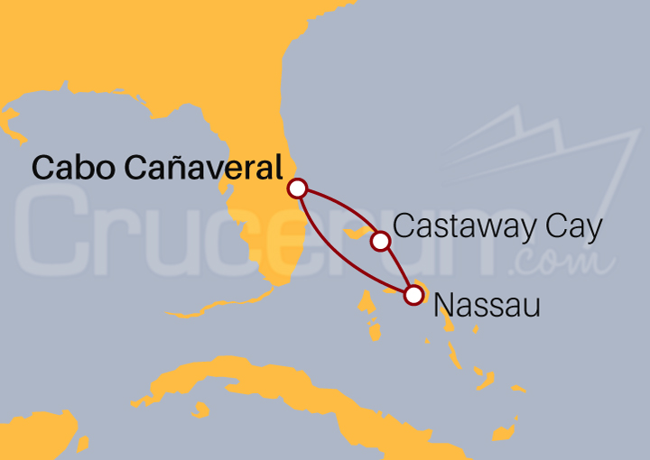 Itinerario Crucero Bahamas desde Orlando