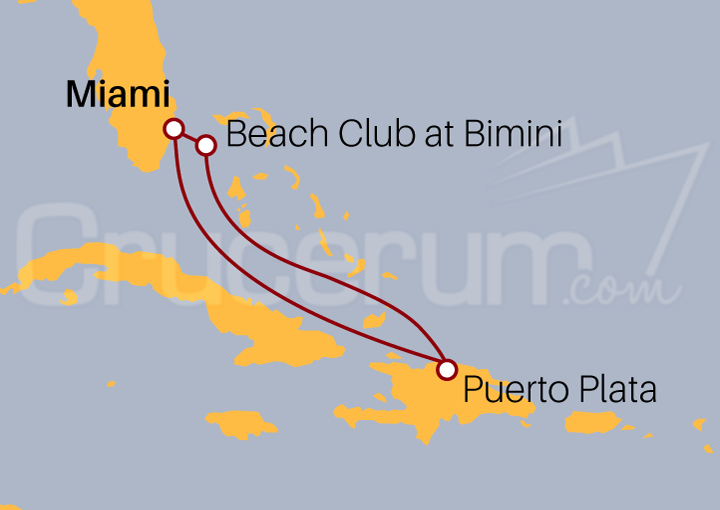 Itinerario Crucero Placer Dominicano 2023 - 2024