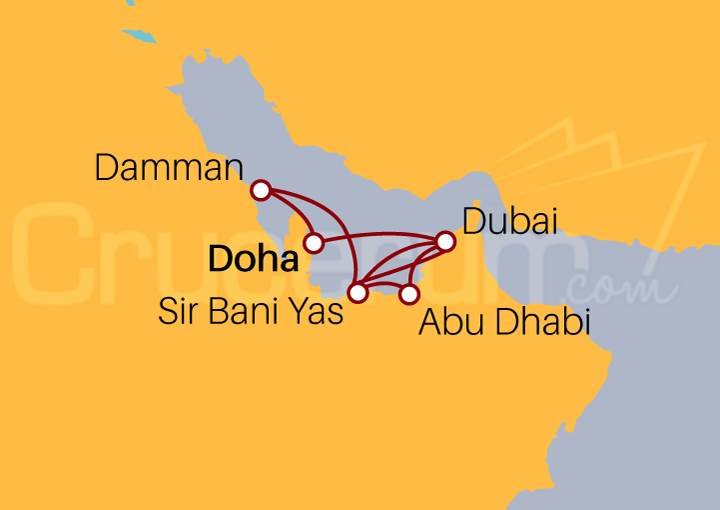 Itinerario Crucero Emiratos Árabes desde Doha I
