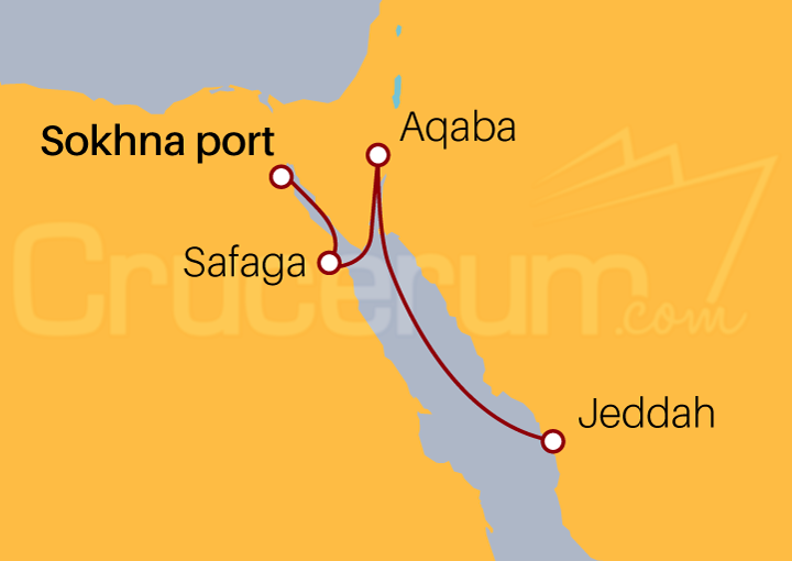 Itinerario Crucero Crucero de Sokhna Port  a Jeddah