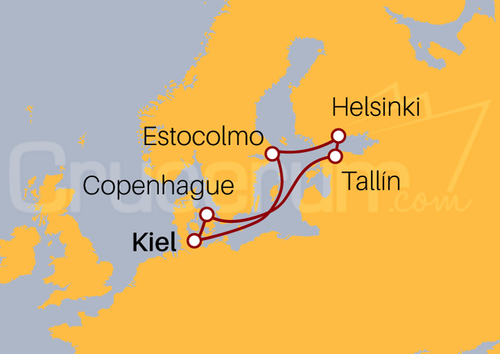 Itinerario Crucero Crucero Capitales Bálticas